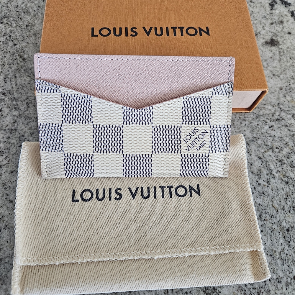 Louis Vuitton Pink and White Card Holder New Box And Dust Bag Incl.